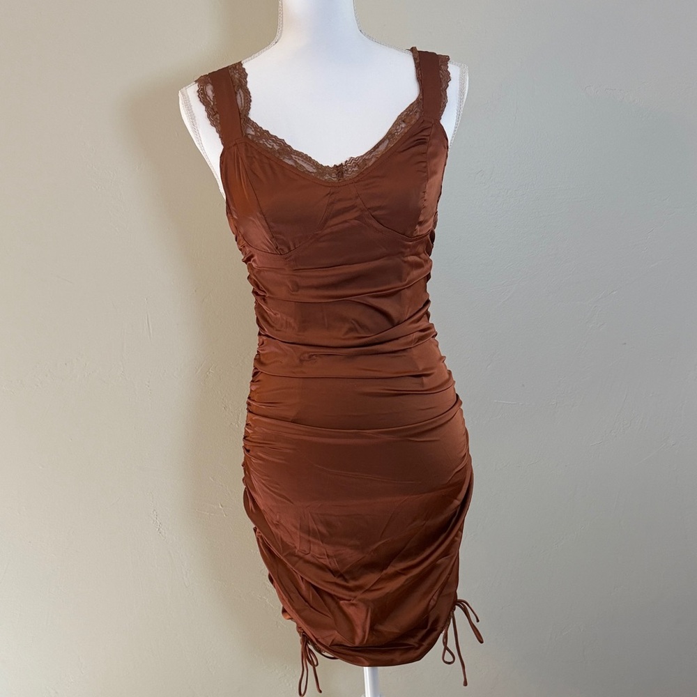 Thatssofetch Women's 12 Brown Dress